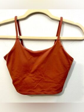 Paragon Fitwear Orange Stretch cropped Cami or sports bra size Small